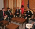 Kryeparlamntari Krasniqi  priti ministrin e Brendshëm të Shqipërisë,  Nishani