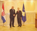Kryekuvendari Jakup  Krasniqi priti  delegacionin parlamentar t&euml; Kroacis&euml;, t&euml; kryesuar nga kryeparlamentari Luka Bebiq