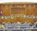 Nga mbledhja solemne e Parlamentit t&euml; Republik&euml;s s&euml; Kosov&euml;s, me rastin e vizit&euml;s s&euml; kryeparlamentarit kroat, Bebiq