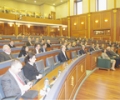 Nga mbledhja solemne e Parlamentit t&euml; Republik&euml;s s&euml; Kosov&euml;s, me rastin e vizit&euml;s s&euml; kryeparlamentarit kroat, Bebiq