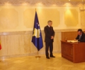 Kryeparlamentari Krasniqi priti kryetarin e Parlamentit t&euml; Maqedonis&euml;, Trajko Veljanoski