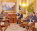 Kryekuvendari, dr. Jakup Krasniqi, priti ambasadoren e Turqis&euml;, Songul Ozan