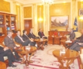 Kryeparlamentari Krasniqi priti ministrin e brendsh&euml;m t&euml; Shqip&euml;ris&euml;, z. Nishani