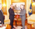 Kryeparlamentari Krasniqi priti ministrin e brendsh&euml;m t&euml; Shqip&euml;ris&euml;, z. Nishani