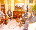 Kryekuvendari Krasniqi priti z. Johannes Wiegand, shef i Misionit t&euml; FMN-&euml;s p&euml;r Kosov&euml;