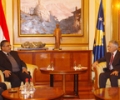 Kryekuvendari Krasniqi priti delegacionin egjiptian kryesuar nga  kryetari i Dhom&euml;s s&euml;  Lart&euml;, Ahmed Fahmy Ahmed