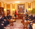 Kryeparlamentari Krasniqi priti kryetaren e Kuvendit t&euml; Shqip&euml;ris&euml;, Jozefina Topalli