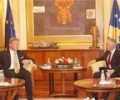 Kryeparlamentari Krasniqi priti Komisionarin Evropian p&euml;r Zgjerim, Stefan Fyle