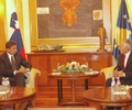 Kryeparlamentari Krasniqi priti presidentin e Sllovenis&euml;,  Borut Pahor