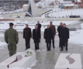 Kryekuvendari Jakup Krasniqi b&euml;ri homazhe n&euml; Kompleksin Memorial Adem Jashari 