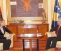 Kryekuvendari Krasniqi priti ministren e Mbrojtjes s&euml; Republik&euml;s s&euml; Shqip&euml;ris&euml;, znj. Mimi Kodheli 