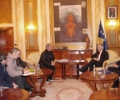 Kryekuvendari Krasniqi priti një delegacion të kombinatit Sharr të Hanit të Elezit