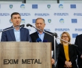 Kryetari Veseli mori pjesë në ceremoninë e lëshimit në punë të sistemit për prodhimin e tubave prej çeliku, në Fabrikën Exim Metal, në Shtime