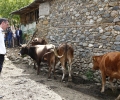 Kryetari Veseli vizitoi fermerët në Kaçanik, pas shfaqjes së sëmundjes gungore të kafshët
