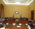 Komisioni p&euml;r Integrime Evropiane u takua me kryetaren e Kuvendit t&euml; Republik&euml;s s&euml; Shqip&euml;ris&euml;, znj. Jozefina Topalli, si dhe me ministren e Integrimit Evropian, znj. Majlinda Bregu 