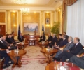 Kryekuvendari Krasniqi priti Komisionarin Evropian p&euml;r Zgjerim, Stefan Fule