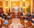 Kryeparlamentari Krasniqi priti ministrin e jasht&euml;m t&euml; Shqip&euml;ris&euml;, Edmond Panariti 