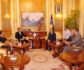 Kryekuvendari Krasniqi  priti ambasadorin jorezident n&euml; Kosov&euml;, z. Harri Sallmi