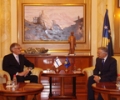 Kryekuvendari Krasniqi  priti ambasadorin jorezident n&euml; Kosov&euml;, z. Harri Sallmi